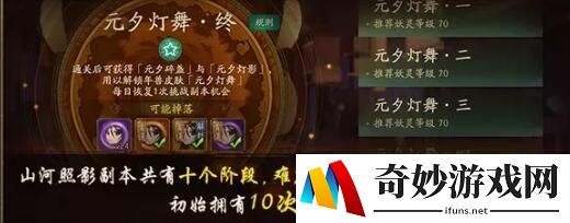 神都夜行录元夕碎盏获取途径有哪些 元夕灯影关卡打不过怎么办