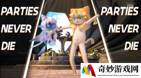 无限暖暖1.4在祈愿树林，魔性长腿大喵登场