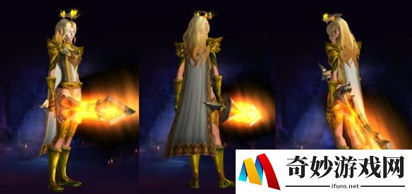 魔兽世界精灵圣斗士幻化，金光闪闪璀璨夺目