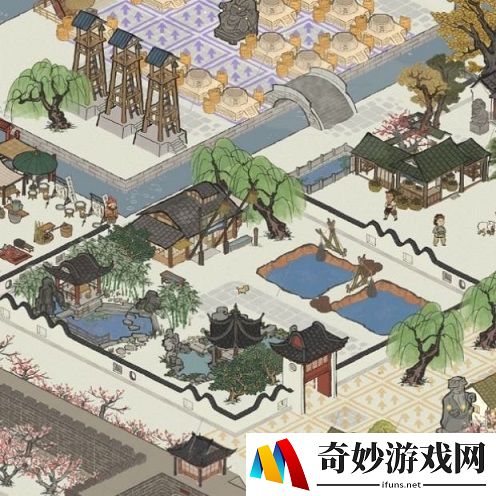 江南百景图餐馆四季怎么布局