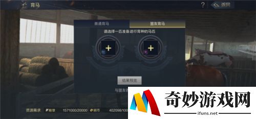 鸿图之下育马攻略 怎么育马