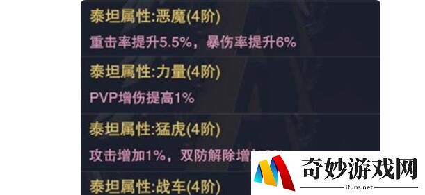 新神魔大陆泰坦装备介绍