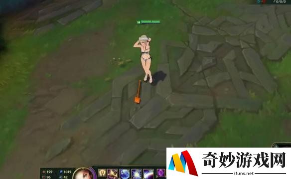 玩家自制LOL拉克丝泳池皮肤 比基尼造型秀到飞起！