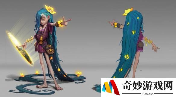 《英雄联盟》佐伊早期设计图曝光 比现版更黑暗狂野!
