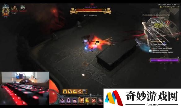 高玩看了都要沉默！大神两个键通关《暗黑破坏神3》多重100层